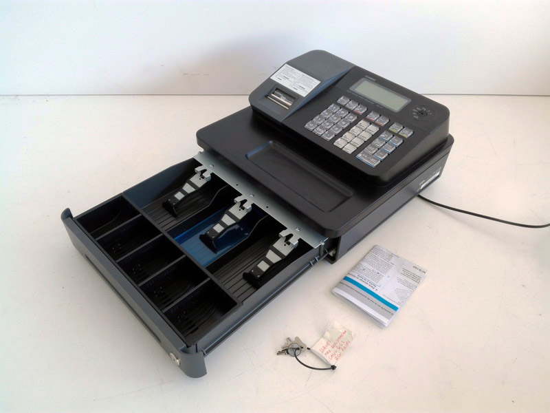 caja registradora casio se-g1+llaves+instruc plastico negro func 17x32.5x34 1u